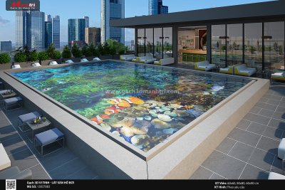 Thu hút mọi ánh nhìn với mẫu thiết kế gạch 3D hồ bơi độc đáo!